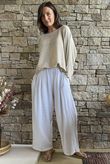 Loom & Thread Pin Tuck Pant White /41=